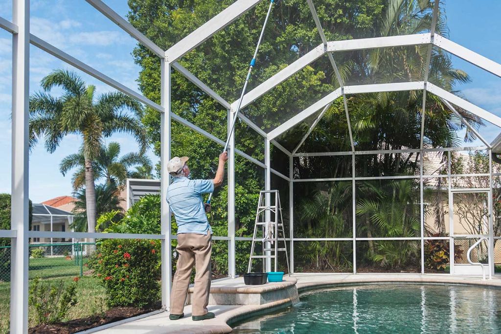 Pool Enclosure Screen Repair Company Boca