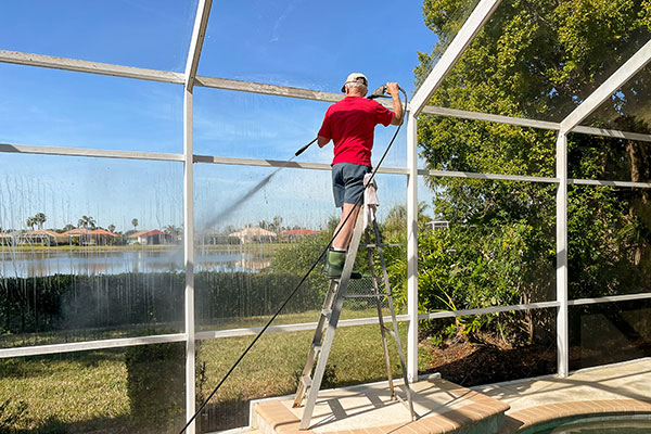 Pool enclosure screen replacement Boca