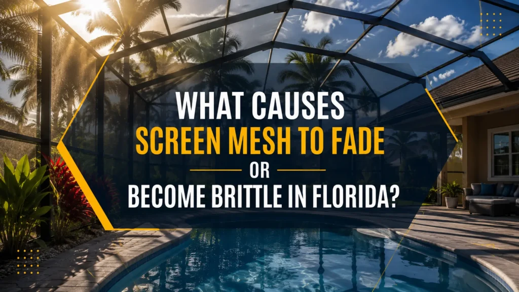 Causes of Screen Mesh to Fade